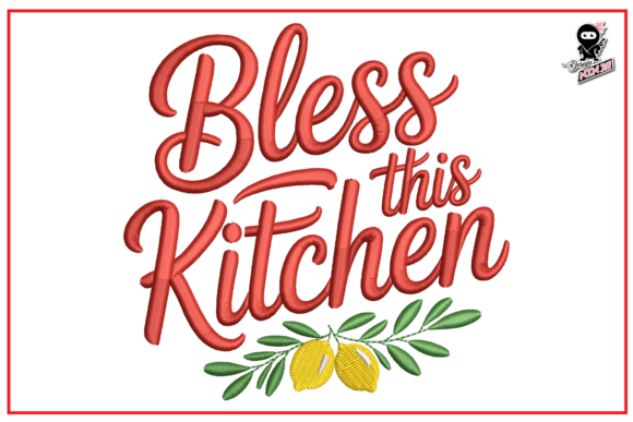 Bless This Kitchen: A Craft Fair Embroidery Standout