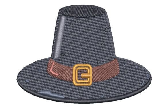Classic Thanksgiving Pilgrim Hat Embroidery Design Review