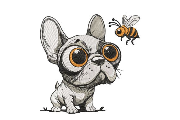 French Bulldog with Bee: A Craft Fair Favorite?