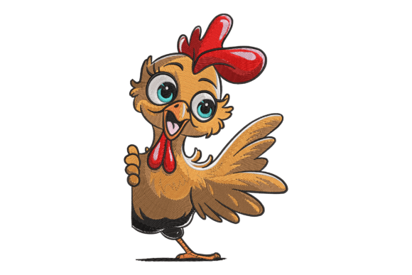 h1Adorable Cartoon Chicken: A Farm Lover’s Embroidery Delight/h1