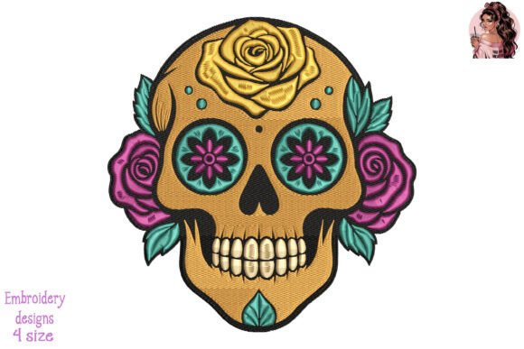 h1Vibrant Floral Skull Embroidery: A Designer’s Review for Business Branding/h1