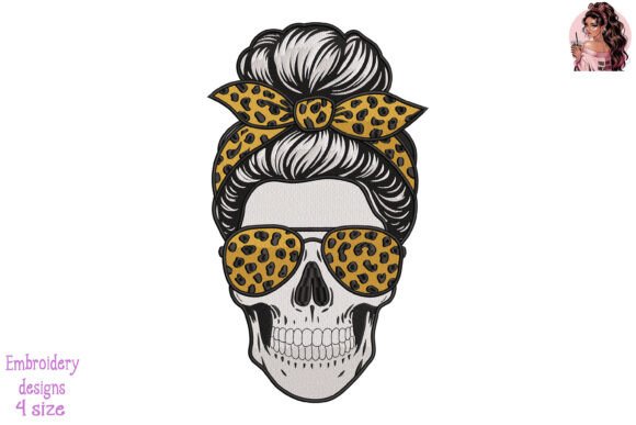 Leopard Skull Embroidery: Wild Style for Seasonal Crafts