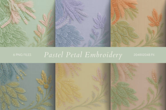 Pastel Petal Embroidery: A Soft Touch for Elegant Handmade Gifts