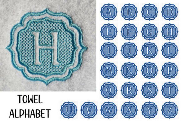 Reviewing Towel Alphabet with Knockdown Stitch for Custom Gift Embroidery