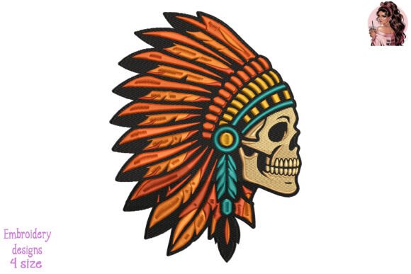 Skull Chief Legacy Embroidery: A Bold Statement for Craft Fair Sellers