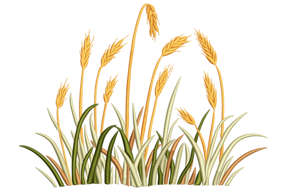 Wheat Grass: A Versatile Embroidery Design for Personalized Gifts